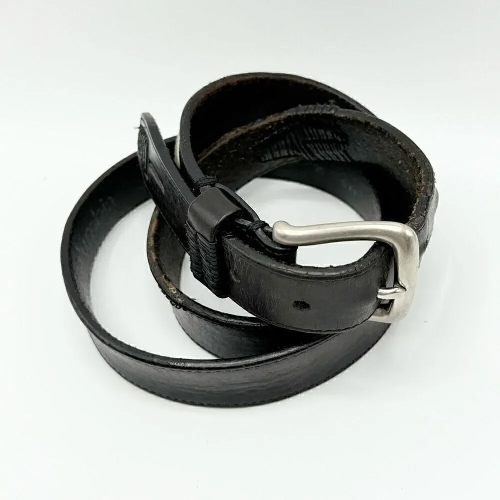 Columbia black brown leather belt - Men’s 38
